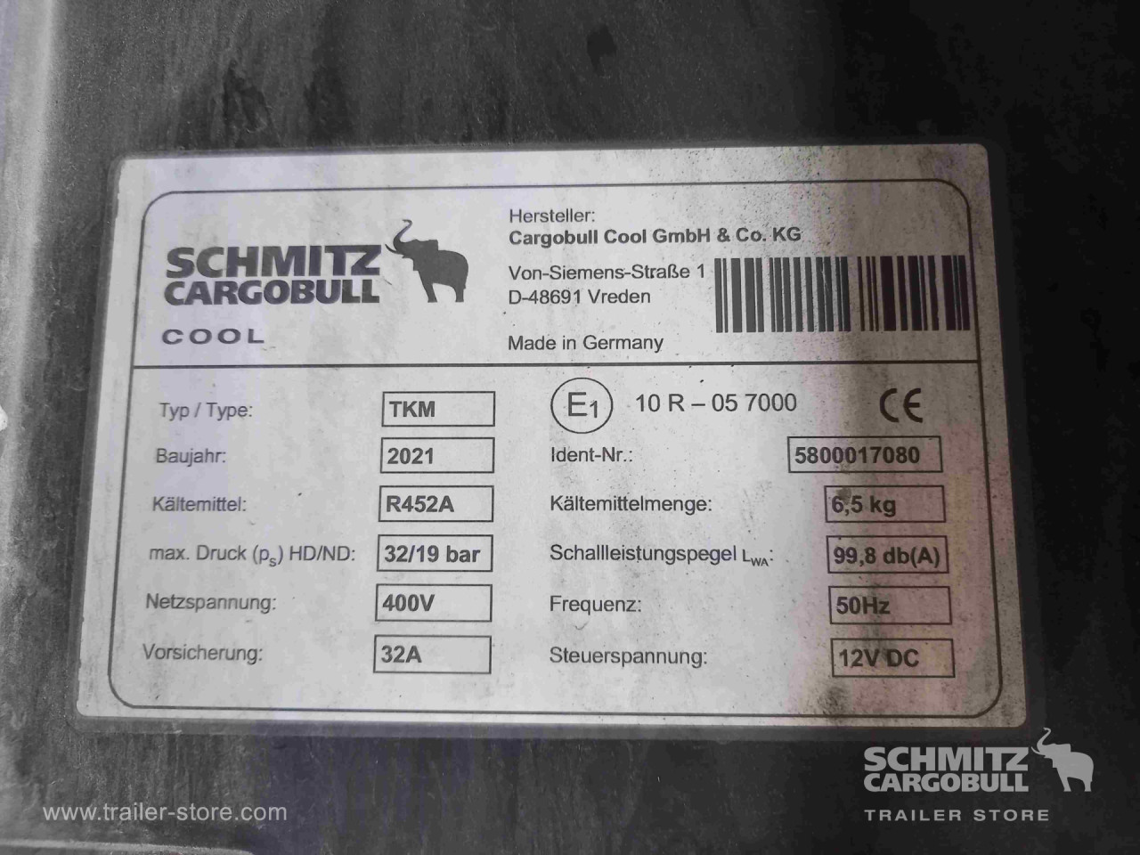 Schmitz Cargobull Tiefkühler Standard Doppelstock Trennwand 