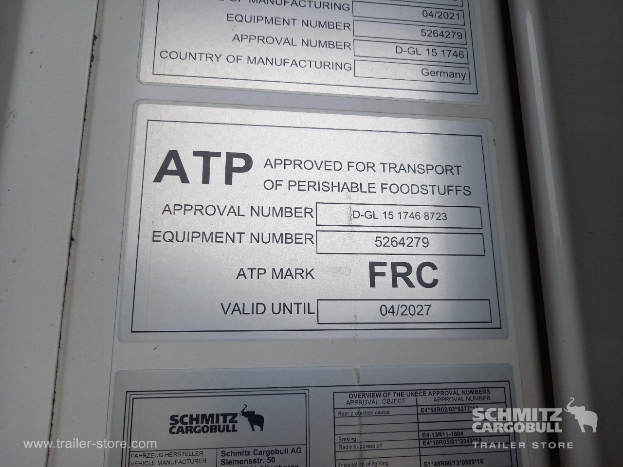 Schmitz Cargobull Tiefkühler Standard Doppelstock Trennwand 