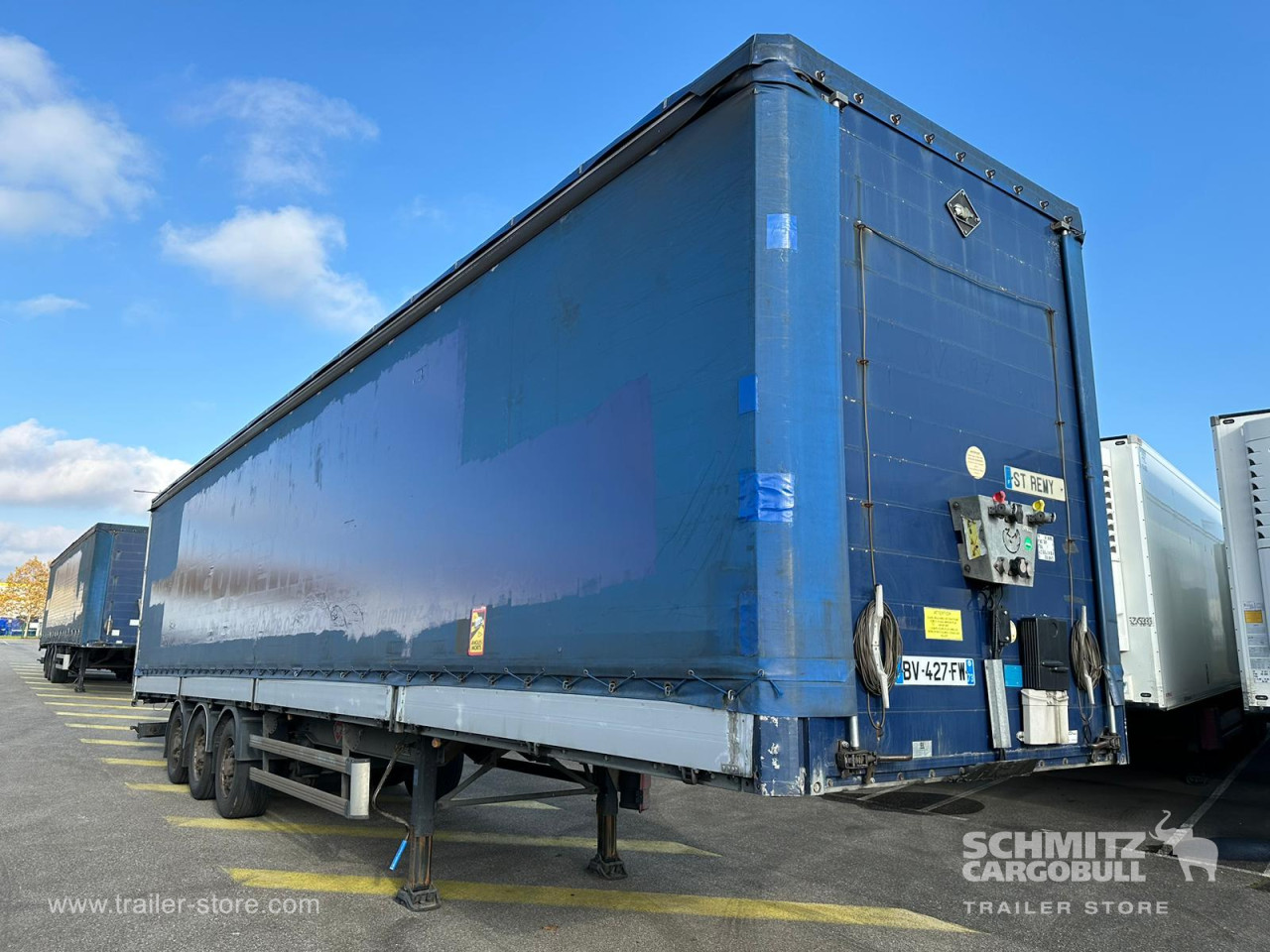 SAMRO Semitrailer Curtainsider Dropside 