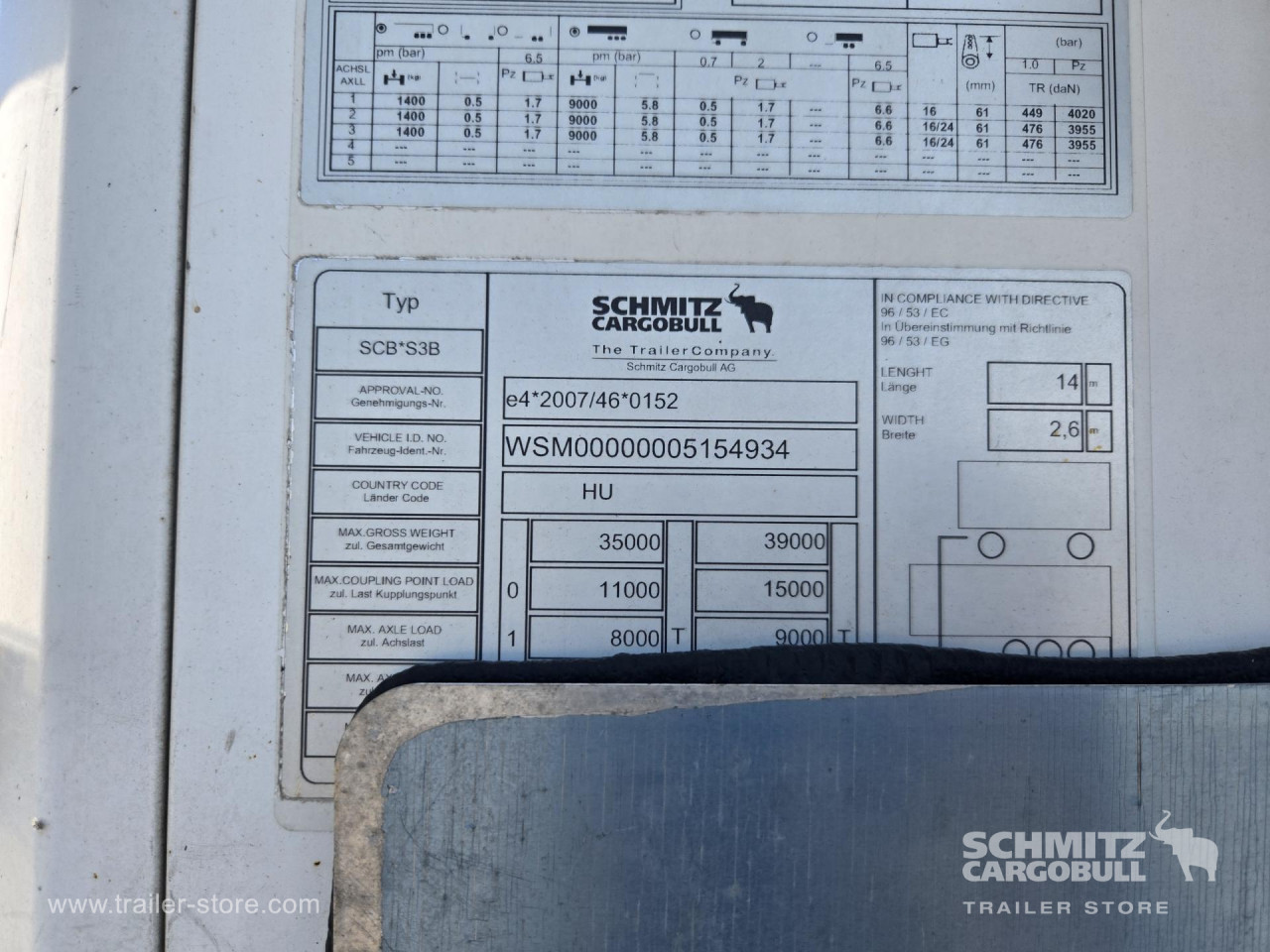 Schmitz Cargobull Reefer Standard Double deck 