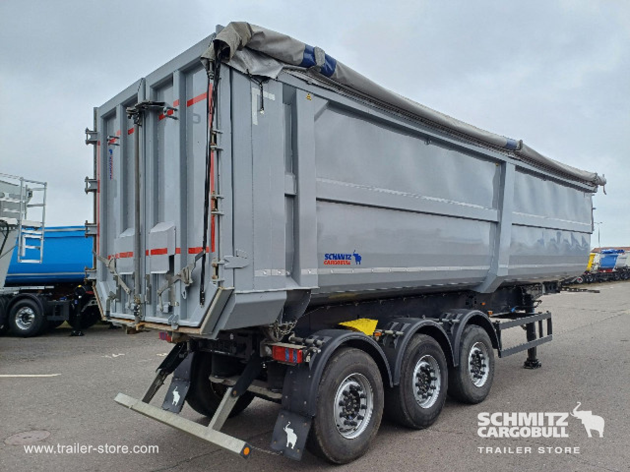 Schmitz Cargobull Oplegger Kipper Staal rond 51m³ 