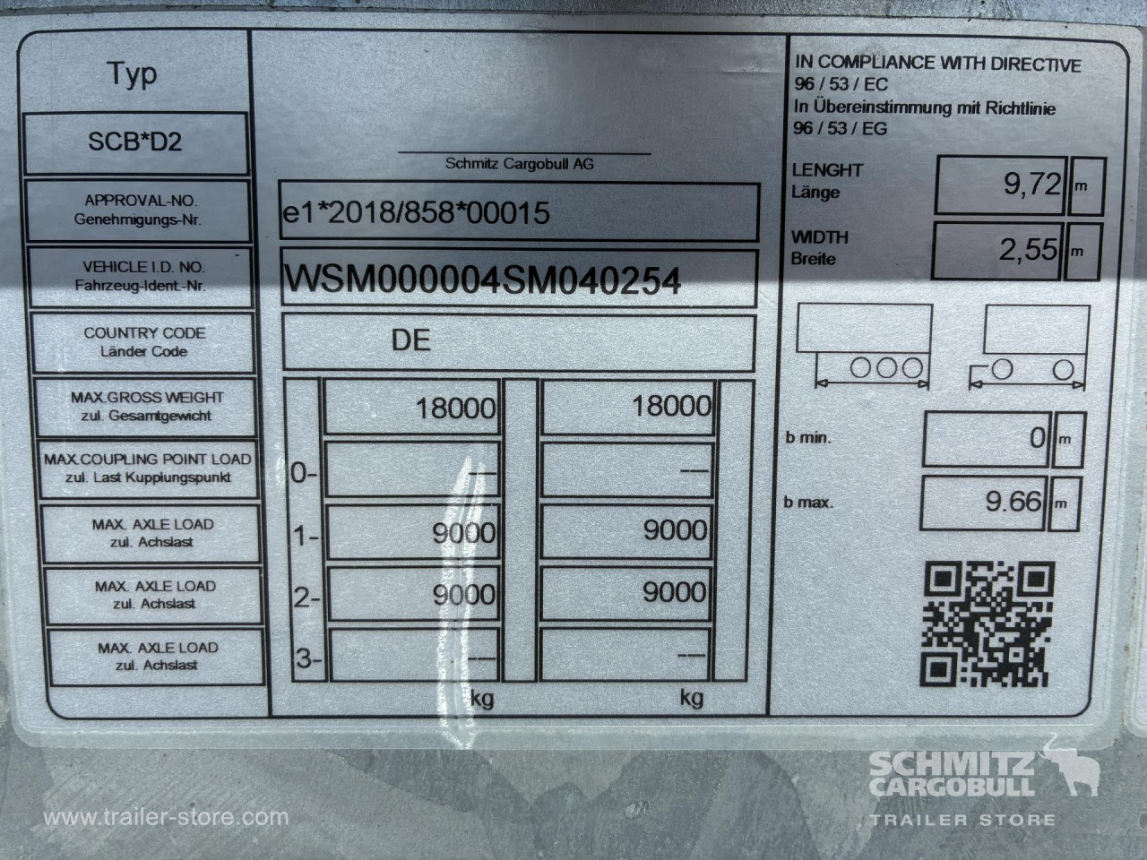 Schmitz Cargobull Anhänger Wechselfahrgestell Standard 