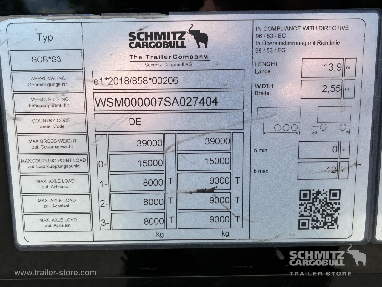 Schmitz Cargobull Curtainsider Standard 