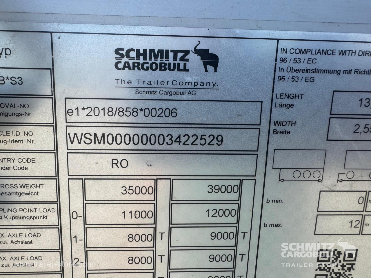 Schmitz Cargobull Curtainsider Mega 