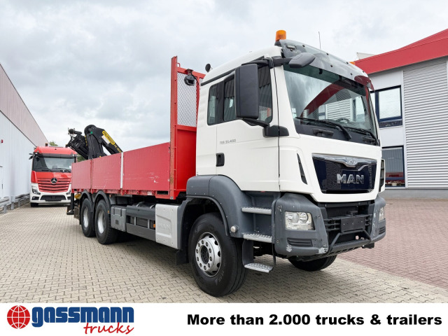 MAN TGS 33.400 6x4 BB, Navi, Heckkran PK18002-EH C, 