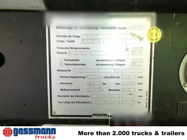 Mercedes Benz Antos 2543 L 6x2, Lenkachse, ADR, FMC Tank ca. 