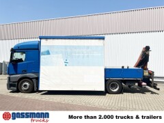 Mercedes Benz Actros 1836 L 4x2, Glastransporter, Heckkran 