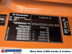 Unimog U 20 U405/70 4x4, Kipper, Winterdienstplatte 