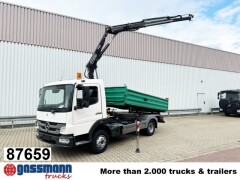 Mercedes Benz Atego 918 KK 4x2, 2x AHK, Kran Fassi F65 