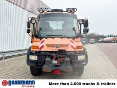 Unimog U 400 4x4, Kommunalhydraulik, Mähtür, 