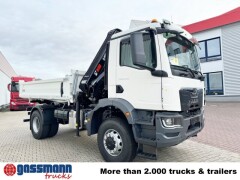 MAN TGM 18.320 4X4 BB CH mit Kran Hiab X-HiDuo 