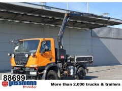 Unimog U 20 4x4, Zapfwelle, Kran Hiab 022D-3 HiDuo, 
