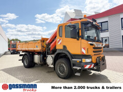 Scania P 360 CB 4x4, Winterdienst, Kran Palfinger 