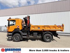 Scania P 360 CB 4x4, Winterdienst, Kran Palfinger 